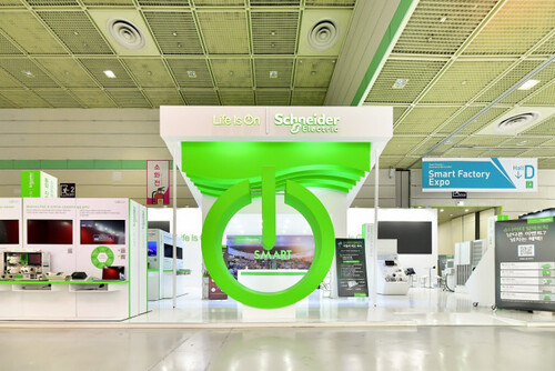 ‘스마트공장·자동화사업전 2022'에 참가한 슈나이더 일렉트릭