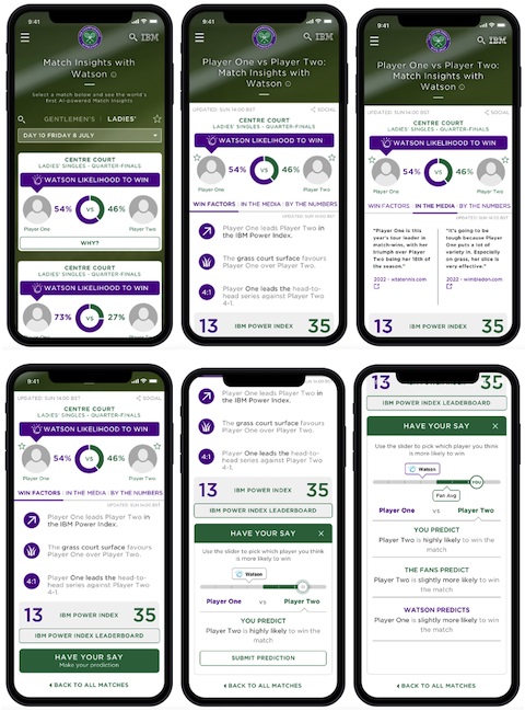 IBM 파워인덱스 1대1경기 분석 기능