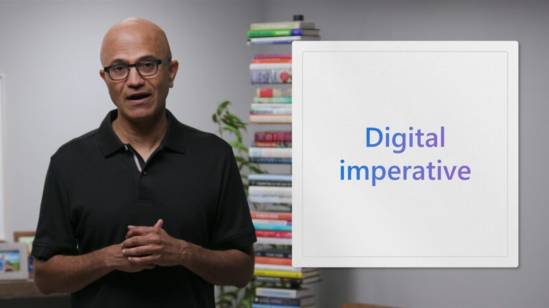 사티아 나델라(Satya Nadella) 마이크로소프트 CEO 겸 이사회 의장이 한국시간 20일 열린 연례 파트너 컨퍼런스 ‘마이크로소프트 인스파이어 2022(Microsoft Inspire 2022)’에서 기조연설을 하고 있다.