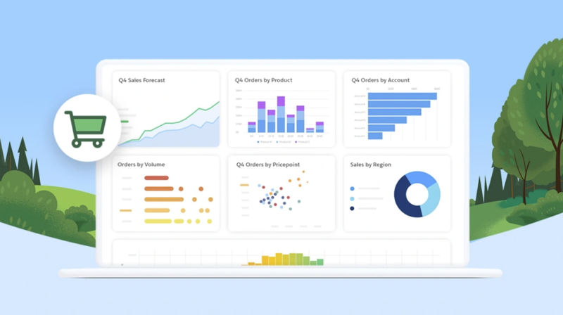 세일즈포스 커머스 클라우드 UI.