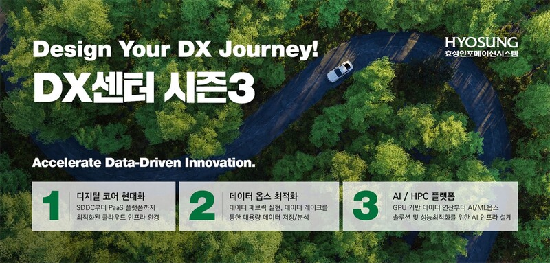효성인포메이션시스템은 ‘DX 센터 시즌3’를 오픈했다고 22일 밝혔다.