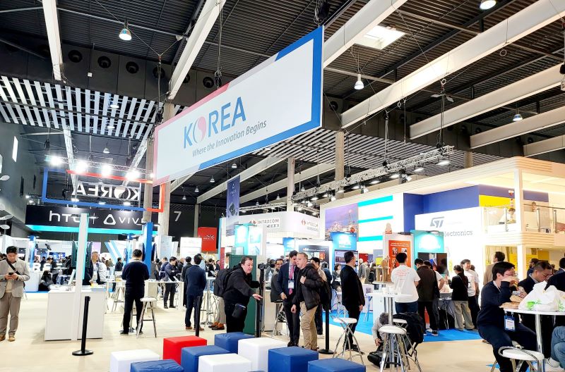 MWC2023에 KOTRA가 설치한 통합한국관 전경