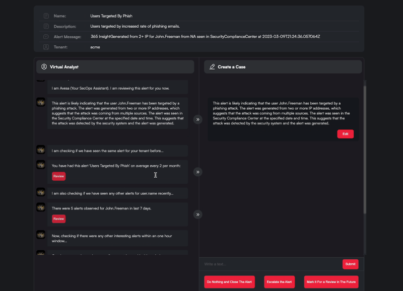 쓰렛디펜스의 SecOps AI