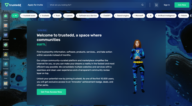 트러스티드닷컴의 사용자 중심 생태계 큐레이션 서비스