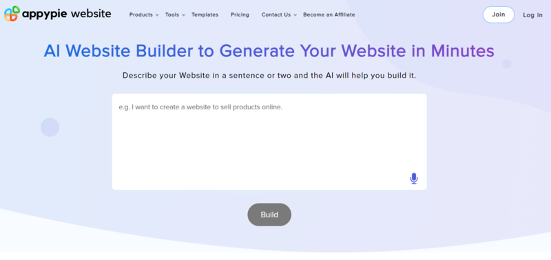 애피파이의 AI 웹사이트 빌더