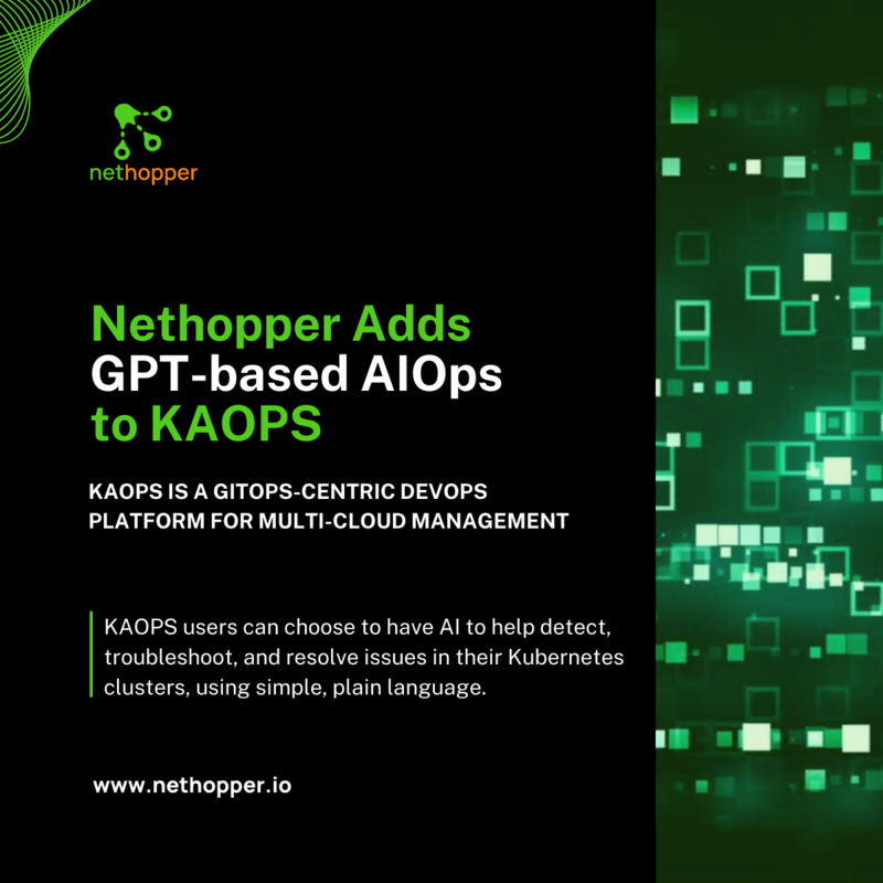 네트호퍼의 KAOPS 플랫폼에 GPT 기반 AI옵스 기능이 추가됐다. (자료 제공=네트호퍼)