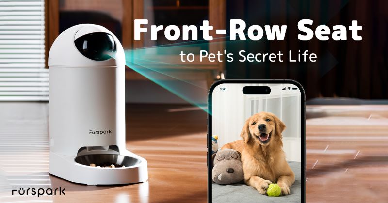 반려동물을 위한 AI 기반 스마트 급식기 및 카메라 콤보 '퍼스박 빅아이'