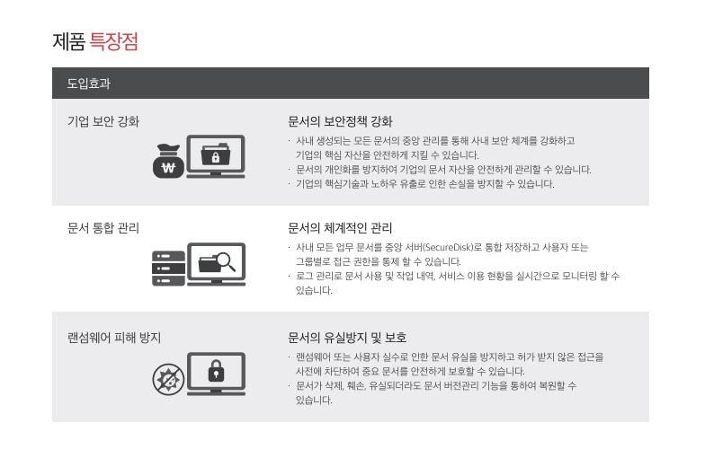 시큐어디스크의 특장점