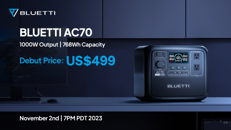 넉넉한 전력 용량으로 장거리 여행 및 긴급 상황에 적합한 블루티 AC70