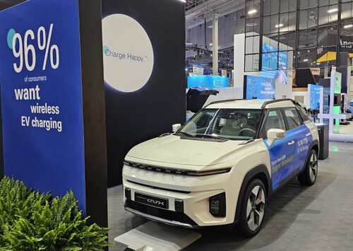 무선 충전 플랫폼 기술이 탑재된 토레스 EVX