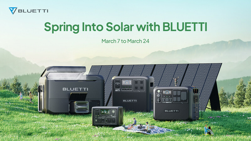 블루티는 3월 7일부터 24일까지 태양광 휴대용 발전기 할인 이벤트를 실시한다.