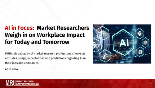 MRII 연구 보고서는 시장조사 전문가들의 AI에 대한 긍정적인 태도를 보여준다. (자료 제공=MRII)