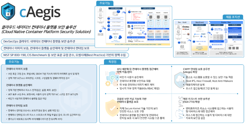 SGA솔루션즈의 cAegis 제품 개요