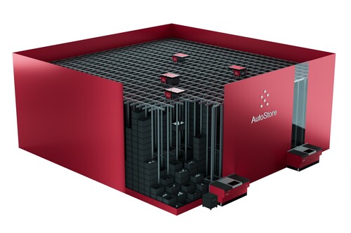 오토스토어 시스템 참고 이미지