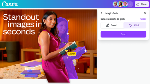 캔바 서비스 화면 예시(자료제공=캔바)