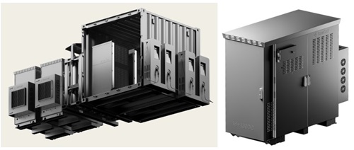 젠셀의 수소전력 기반 전력솔루션 젠셀 이복스(좌)와 젠셀 렉스(우)