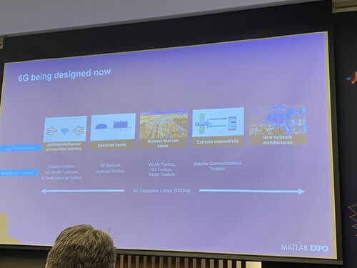 매스웍스의 향후 6G 사업 계획 설명 현장 사진