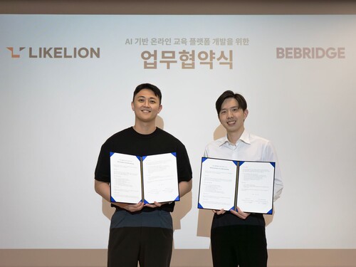 멋사와 비브리지의 ‘AI 기반 온라인 교육 플랫폼 개발’ 업무협약식