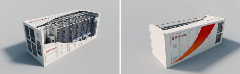 렉스이노베이션이 개발한 ‘컨테이너형 ESS’ 제품 예시