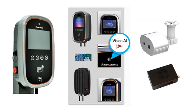 쿨사인의 PLC 기반 완속충전기와 화재 감시 솔루션 예시