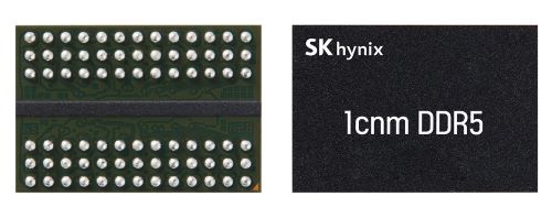 SK하이닉스가 개발한 10nm 공정의 6세대 1c 노드를 사용한 16Gb DDR5