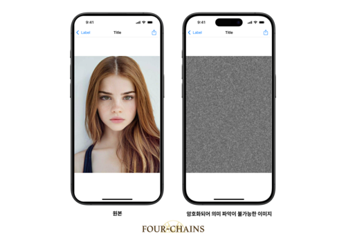 원본과 솔루션 적용 후 비교 예시