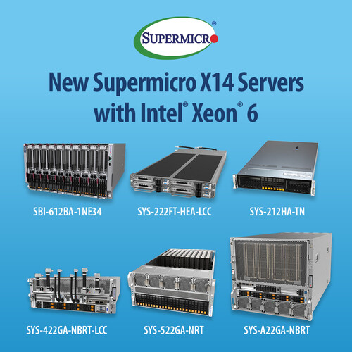 슈퍼마이크로의 ‘X14 서버’ 플랫폼 제품 예시