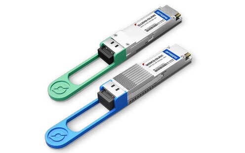 옵티코어의 '400G 고속 광트랜시버' 제품 예시