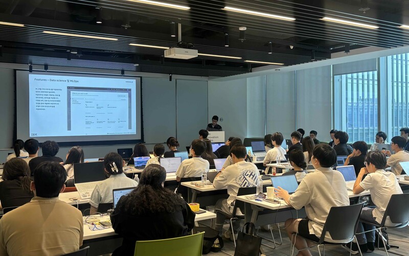 경기과학기술대와 함께 진행한 ‘2024년 하계 IBM AI 해커톤’
