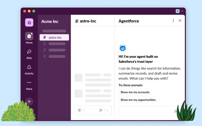 슬랙의 에이전트 포스