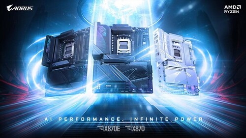 기가바이트의 '어로스 X870E·X870' 제품 예시