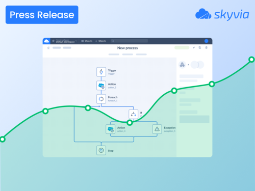 스카이비아가 워크플로우와 프로세스를 자동화하는 도구를 출시했다.