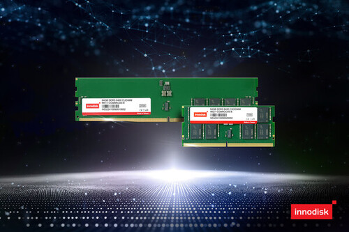 이노디스크가 64GB 단일 모듈을 탑재한 DDR5 6400 DRAM 시리즈를 발표했다.