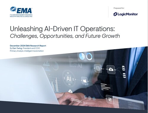 'AI 기반 IT 관리 해방: 과제, 기회, 미래 성장' 보고서 표지