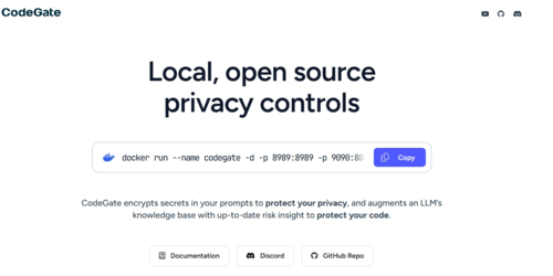코드게이트 소개 페이지 일부
