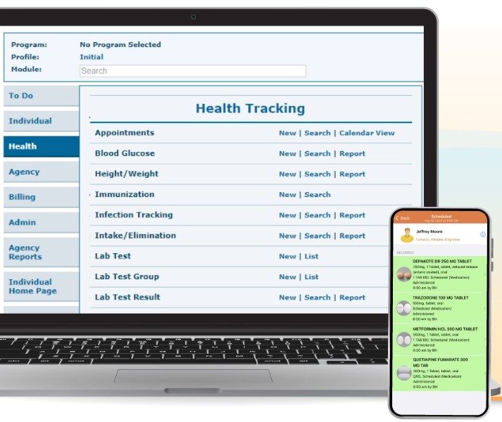 더랩 서비스의 케어 플랜 모듈 화면