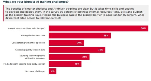 AI 혁신을 저해하는 요소 관련 응답