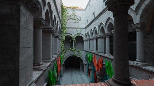 글로우스틱으로 렌더링된 스폰자 궁전 이미지