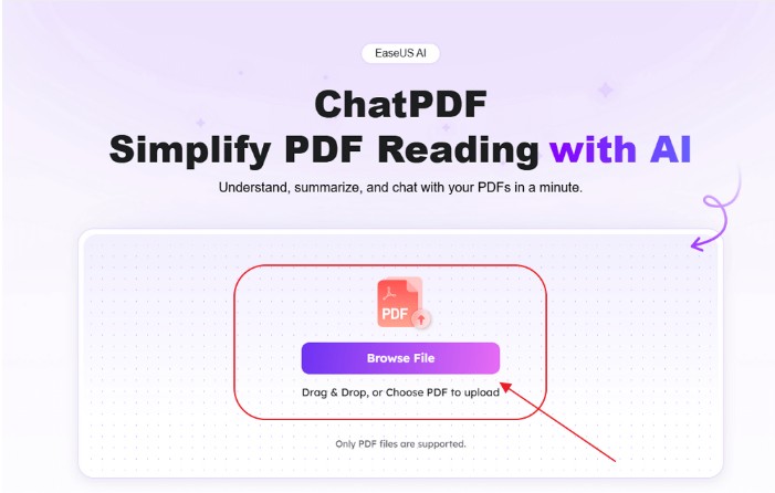 이즈어스 챗PDF 화면