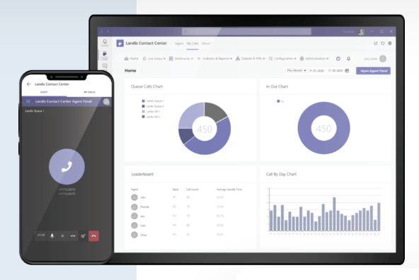 UC 커넥트 PC 및 모바일 화면