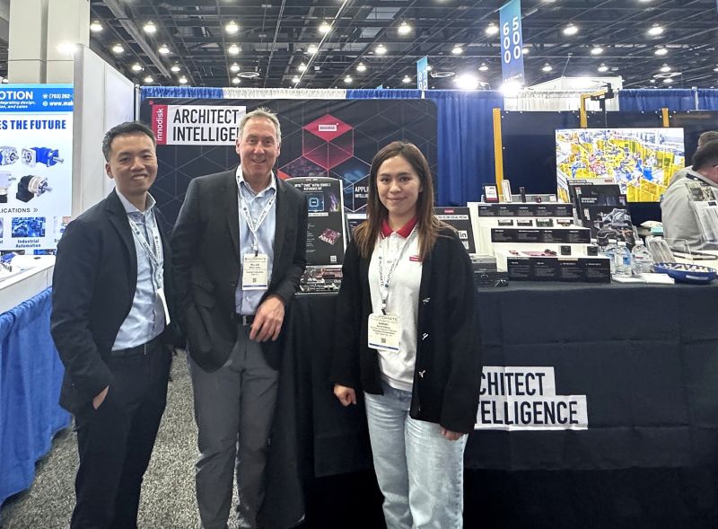 이노디스크는 오토메이트 쇼 2025에서 최신 에지 AI 기반 임베디드 및 자동화 기술을 선보였다.