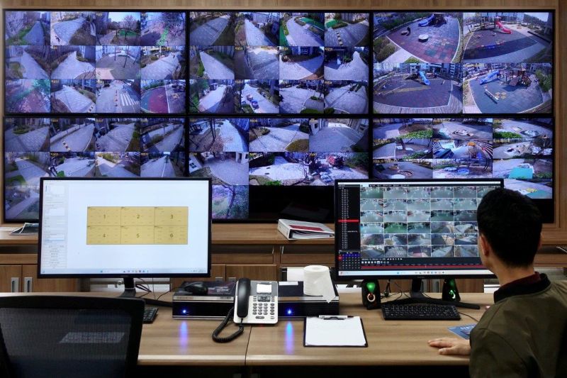 엑시스 강남 자곡 래미안 포레 아파트에 통합보안 영상 시스템 구축