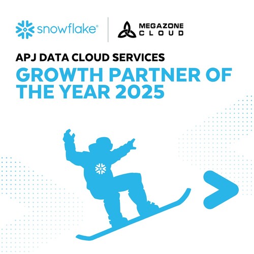 메가존클라우드가 스노우플레이크 아시아태평양·일본(APJ) 부문 ‘그로스 파트너 오브 더 이어(Growth Partner of the Year)’를 수상했다.