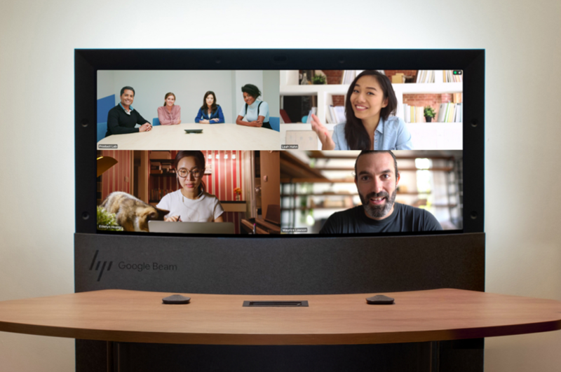 HP 디멘션 위드 구글 빔 화면