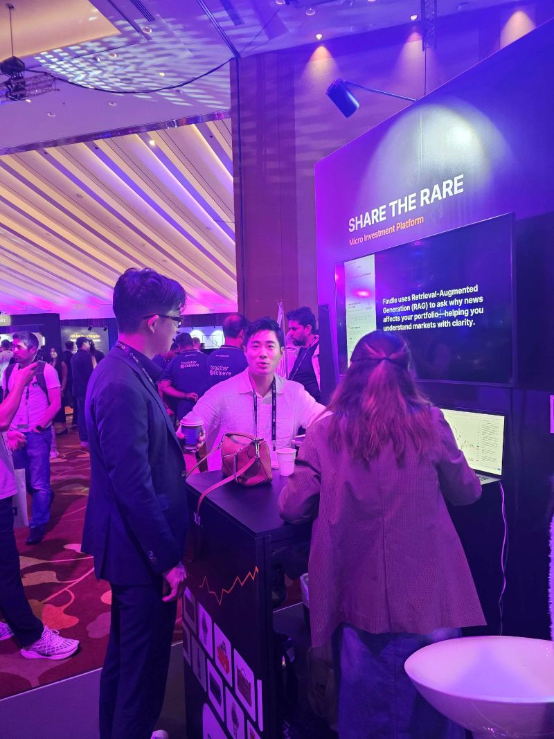 트레져러 슈퍼 AI 싱가포르 행사 부스