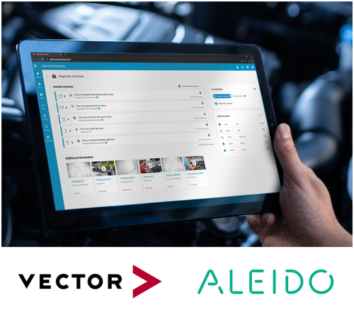 벡터와 알레이도가 지능형 애프터서비스 진단 서비스를 공동 제공한다.