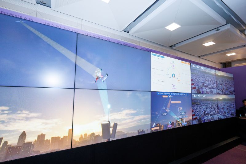 ETRI 연구진의 6G 초공간 통신 시연