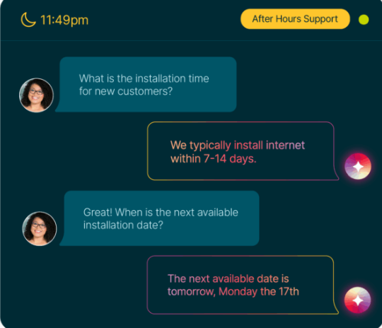네터박스 고객 응대 AI 어시스턴트 및 AI 에이전트 화면