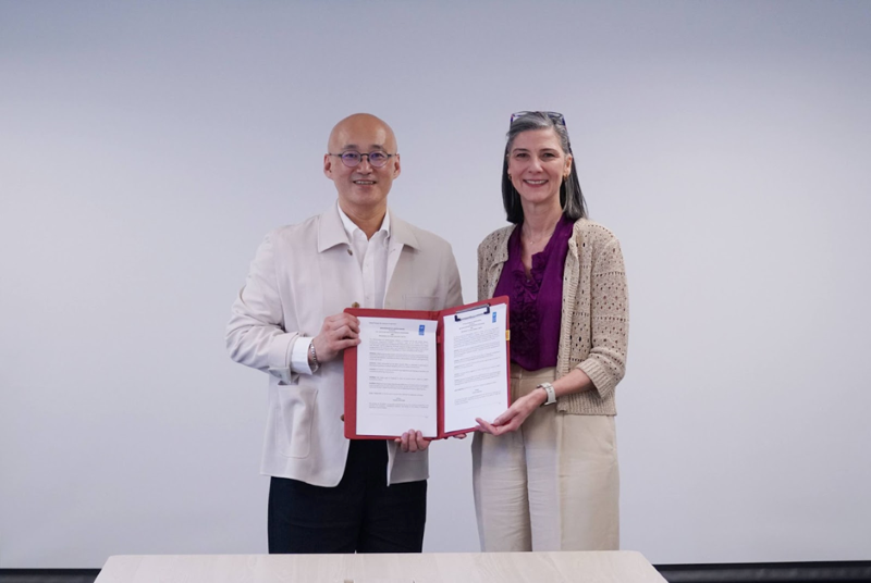 메가존클라우드와 UNDP의 AI 기술 협력식