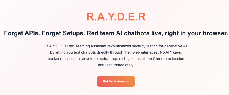 API도, 설정도 필요없다. 라이더는 브라우저에서 바로 레드팀 AI 챗봇을 구축할 수 있다. 기술적 장벽 없이 강력한 결과만 제공한다.